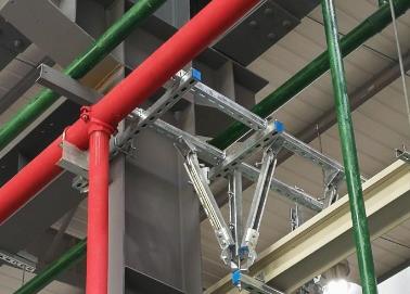 高明该抗震支架的整体式支吊架结构协调性好